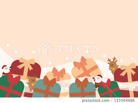 Cute Christmas frame 133564986