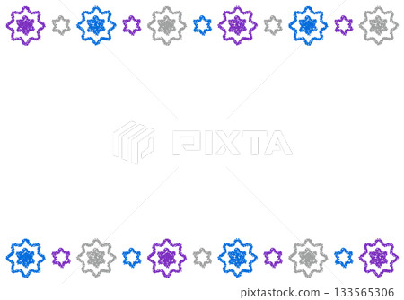 Hand-drawn crayon background virus image 133565306