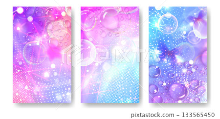 Y2K pink background with cute anime sparkles 133565450