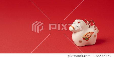 Japanese New Year material. Zodiac sign of the horse. Year of the horse. Japanese New Year material. Zodiac sign of the horse. Year of the horse. 133565469