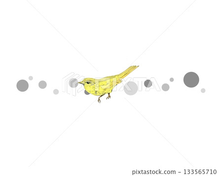 簡單的黃色小鳥插圖 簡單的黃色小鳥插圖 133565710