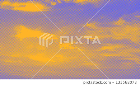 Halftone pattern with a gradient of delicate yellow and purple color tones for a textured or abstract background 133568078