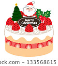 Christmas cake illustration Christmas cake illustration 133568615