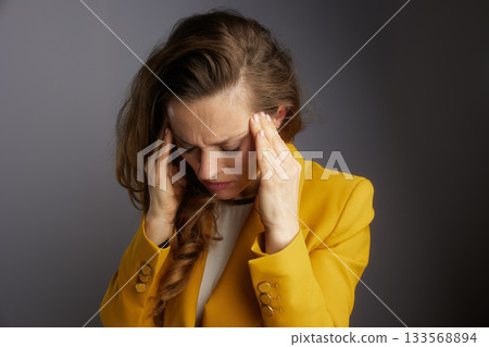 Manager Suffering from Intense Work Stress 133568894