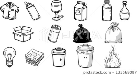 垃圾分離/單色 垃圾分離/單色 133569097