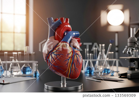 Cardio Educational Model Representing Blood Flow Path 133569309