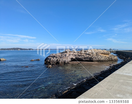 Blue sky and sea 133569388