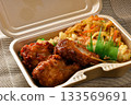 Fried chicken lunch 133569691