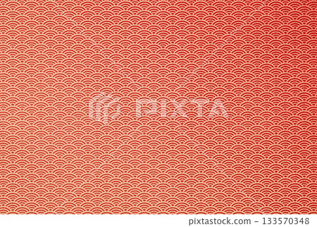 Background image 11 with a gradient of white Seigaiha pattern on red fabric 133570348