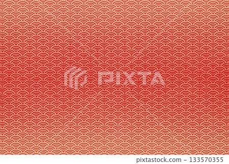 Background image 18 with a white Seigaiha pattern gradation on red fabric Background image 18 with a white Seigaiha pattern gradation on red fabric 133570355