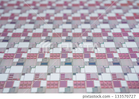 Silicon wafer for manufacturing semiconductor of integrated circuit. 133570727