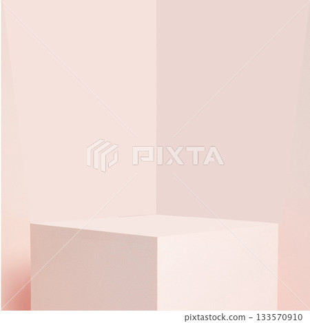 社群媒體/產品圖片/留言卡等。珍珠粉紅色空間 133570910