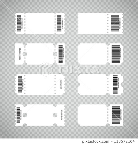 Circus ticket. Ticket design template. Tickets for events, circus, show. Vector illustration Circus ticket. Ticket design template. Tickets for events, circus, show. Vector illustration 133572104