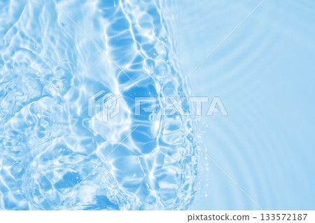 Abstract transparent water shadow surface texture natural ripple on blue background Abstract transparent water shadow surface texture natural ripple on blue background 133572187