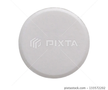 White medicine pill tablet isolated on white background 133572202