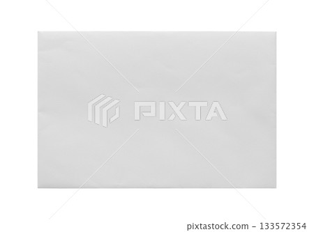 White paper envelope isolated on white background 133572354