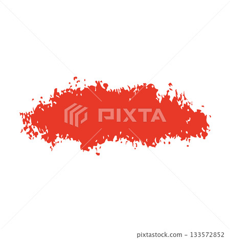 紅色油漆插圖 133572852