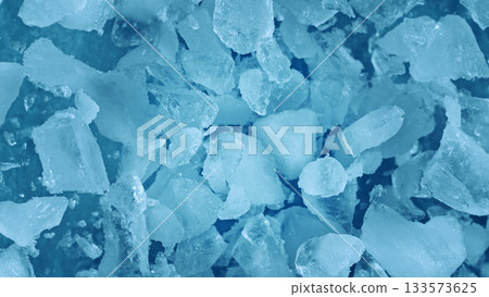 Super Slow Motion of Exploding Ice Shards , Close-up Super Slow Motion of Exploding Ice Shards , Close-up 133573625
