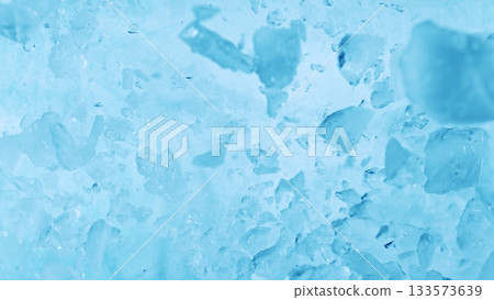 Super Slow Motion of Exploding Ice Shards , Close-up 133573639