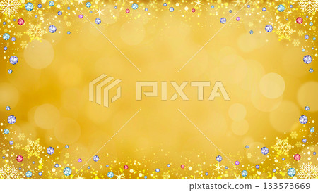 金色雪花閃光聖誕節 16:9 金色雪花閃光聖誕節 16:9 133573669