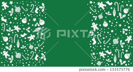 Cute Christmas ornament pattern, Christmas illustration Cute Christmas ornament pattern, Christmas illustration 133573776