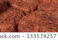 Detailed Close Up of Rough Brown Rock Surface 3d render. 133574257