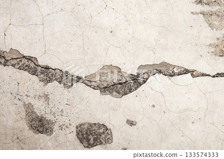 Grunge cracked concrete wall texture abstract background 133574333