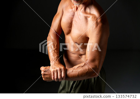 Bodybuilder, physical beauty, parts 133574732