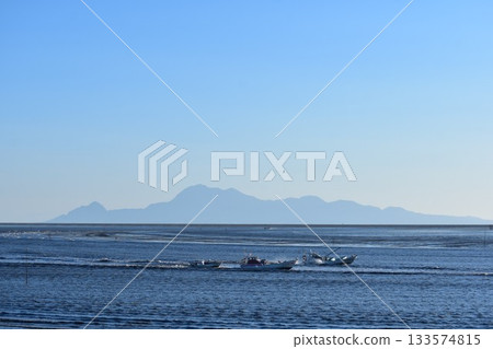 Autumn scenery of Ariake Sea Autumn scenery of Ariake Sea 133574815