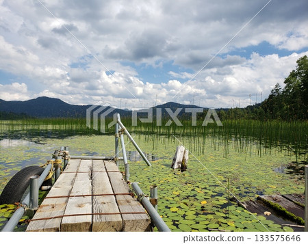 Pier of the lake 133575646