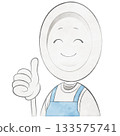Plate character wearing an apron (Good Smile) 133575741