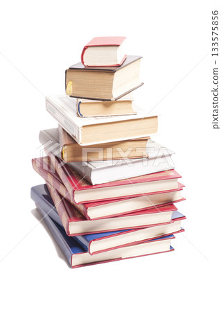 Books stack isolated on white background Books stack isolated on white background 133575856
