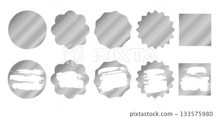 Set of silver sketch cards Set of silver sketch cards 133575980