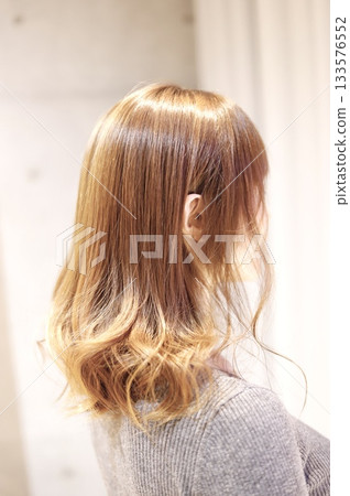 Gray hair dyed short bob in warm beige! Gray hair dyed short bob in warm beige! 133576552