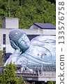 The Nirvana statue at Nanzoin Temple, known for its blessings of good fortune (Sasaguri Town, Kasuya District, Fukuoka Prefecture) 133576758
