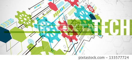 Modern futuristic technology vector background. Circuit board. Modern futuristic technology vector background. Circuit board. 133577724