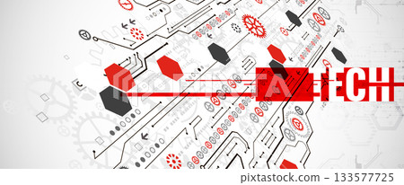 Modern futuristic technology vector background. Circuit board. Modern futuristic technology vector background. Circuit board. 133577725