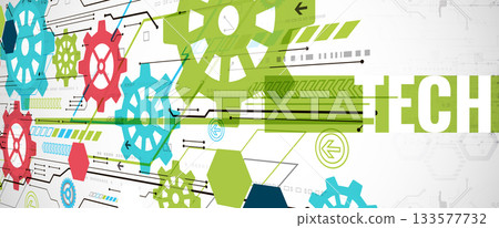 Modern futuristic technology vector background. Circuit board. Modern futuristic technology vector background. Circuit board. 133577732
