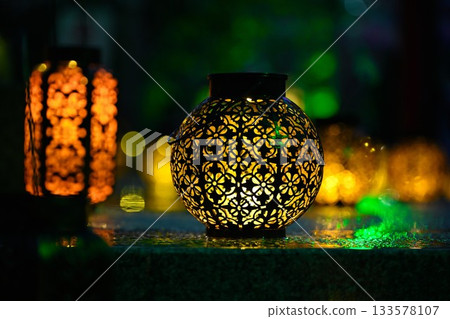 A fantastic light event that colors Izumi Hachimangu Shrine (Niigata Prefecture) 133578107