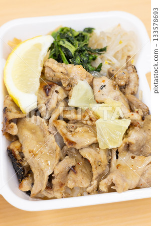 Delicious pork bulgogi bento Delicious pork bulgogi bento 133578693