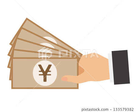 貨幣圖示：日元紙幣 133579382