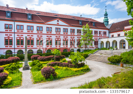 Liberec Chateau and gardens on sunny summer day, Liberec, Czech Republic Liberec Chateau and gardens on sunny summer day, Liberec, Czech Republic 133579617