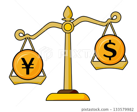 貨幣圖示、紙幣、匯率 133579982