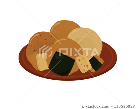 盤子裡的米餅 133580057