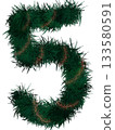 numbers of the tree for Christmas decorations  133580591