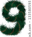 numbers of the tree for Christmas decorations  133580593