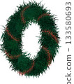 numbers from grass for Christmas decorations  133580693