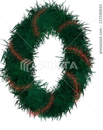 numbers from grass for Christmas decorations numbers from grass for Christmas decorations 133580693
