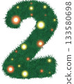 numbers from grass for Christmas decorations  133580698