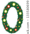 numbers from grass for Christmas decorations  133580699